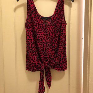 Like New Rachel Roy Tie Front Top Size Small